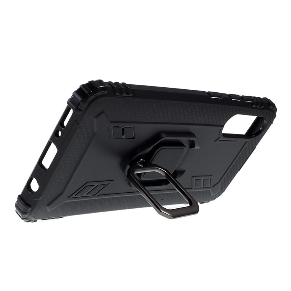 Con Custodia Per Cellulare TPU Resistente Agli Shock di Kickstand Per Samsung Galaxy A70/a70s - Nero