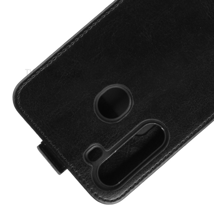 Crazy Horse Skin Vertical Flip Leather Phone Shell for Samsung Galaxy A21 - Black-3