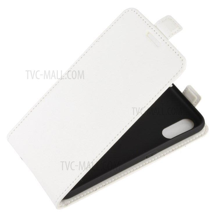 Crazy Horse Texture Leather Protective Phone Case for Samsung Galaxy A01 - White-4