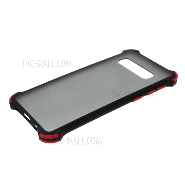 Matte Skin Feel Shockproof TPU + PC Combo Phone Shell for Samsung Galaxy S10 Plus - Black-5
