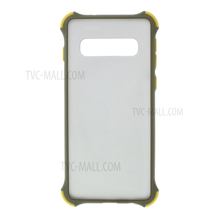 

Матовое Ощущение На Коже, Ударопрочном TPU + PC Комб Телефон Оболочка Для Samsung Galaxy S10 Плюс - Зеленый, Galaxy S10 Plus