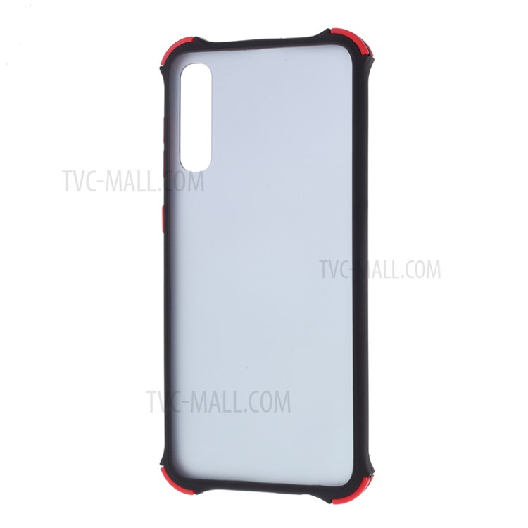 Drop-resistant Matte Skin TPU+PC Phone Cover Case for Samsung Galaxy A50 - Black-2