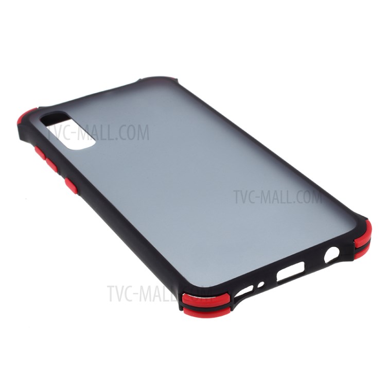 Drop-resistant Matte Skin TPU+PC Phone Cover Case for Samsung Galaxy A50 - Black-6