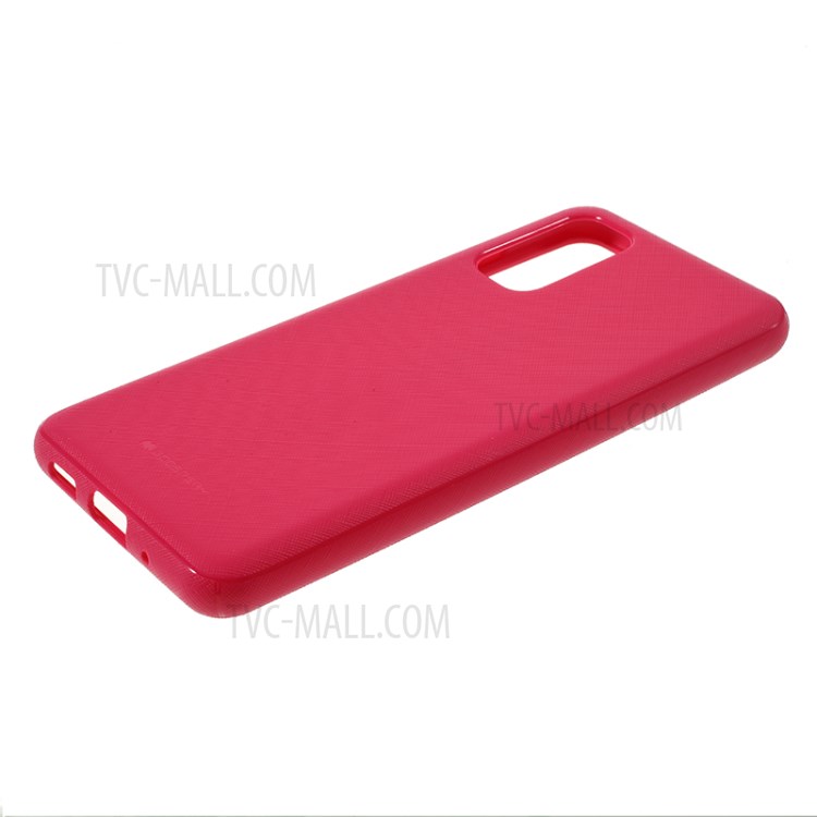 MERCURY GOOSPERY Style Lux Surface Design TPU Case for Samsung Galaxy S20 - Red-4