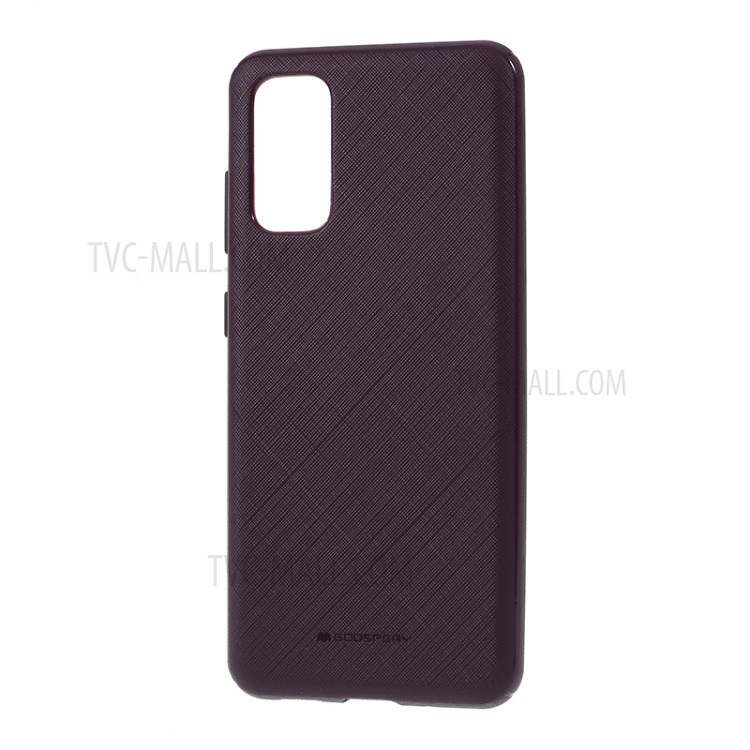 MERCURY GOOSPERY Style Lux Surface Design TPU Case for Samsung Galaxy S20 - Purple-2