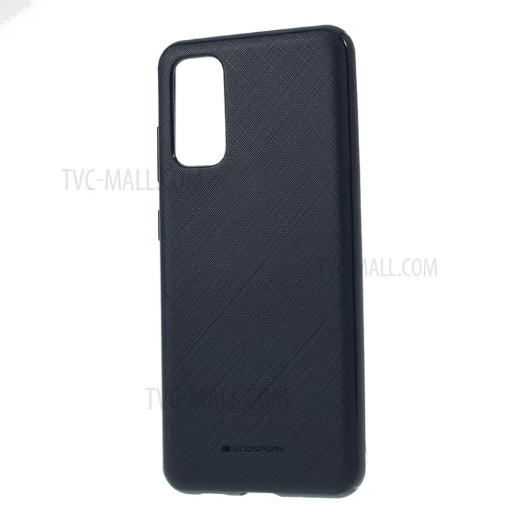 MERCURY GOOSPERY Style Lux Surface Design TPU Case for Samsung Galaxy S20 - Dark Blue-2