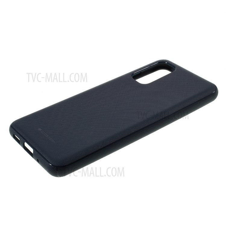 MERCURY GOOSPERY Style Lux Surface Design TPU Case for Samsung Galaxy S20 - Dark Blue-4