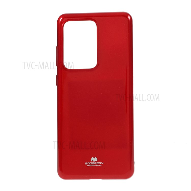 MERCURY GOOSPERY Flash Powder TPU Case Phone Shell for Samsung Galaxy S20 Ultra - Red-1