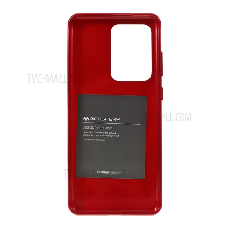 MERCURY GOOSPERY Flash Powder TPU Case Phone Shell for Samsung Galaxy S20 Ultra - Red-3