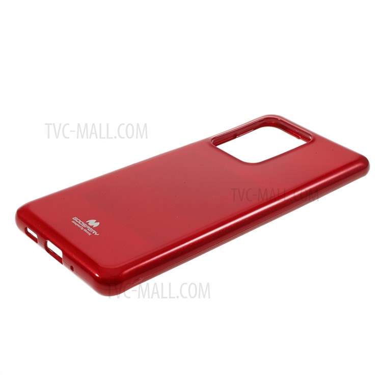 MERCURY GOOSPERY Flash Powder TPU Case Phone Shell for Samsung Galaxy S20 Ultra - Red-4