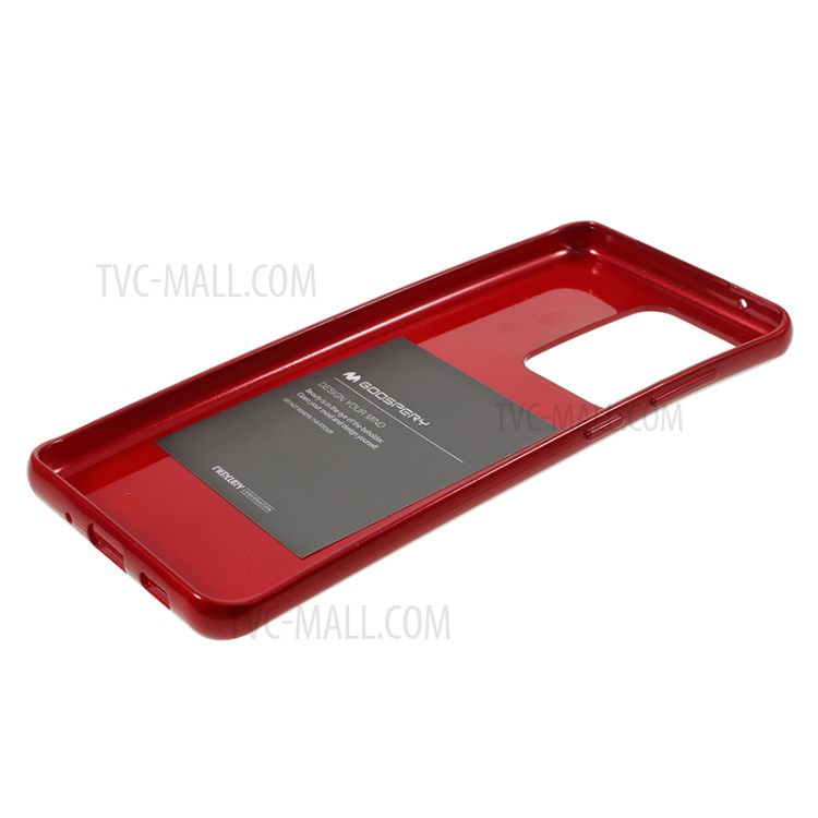 MERCURY GOOSPERY Flash Powder TPU Case Phone Shell for Samsung Galaxy S20 Ultra - Red-5