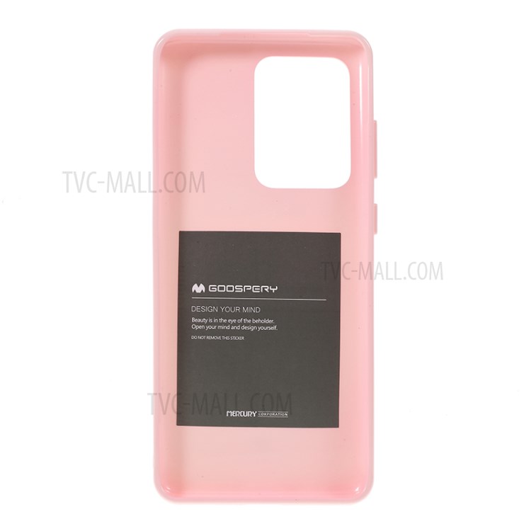 MERCURY GOOSPERY Flash Powder TPU Case Phone Shell for Samsung Galaxy S20 Ultra - Pink-3