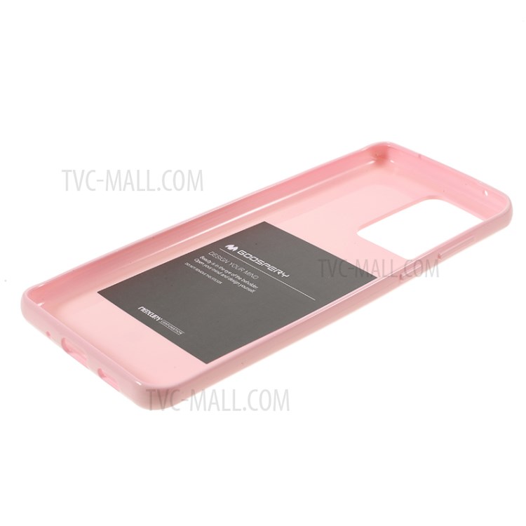 MERCURY GOOSPERY Flash Powder TPU Case Phone Shell for Samsung Galaxy S20 Ultra - Pink-5