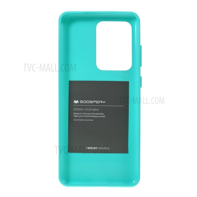 MERCURY GOOSPERY Flash Powder TPU Case Phone Shell for Samsung Galaxy S20 Ultra - Baby Blue-3