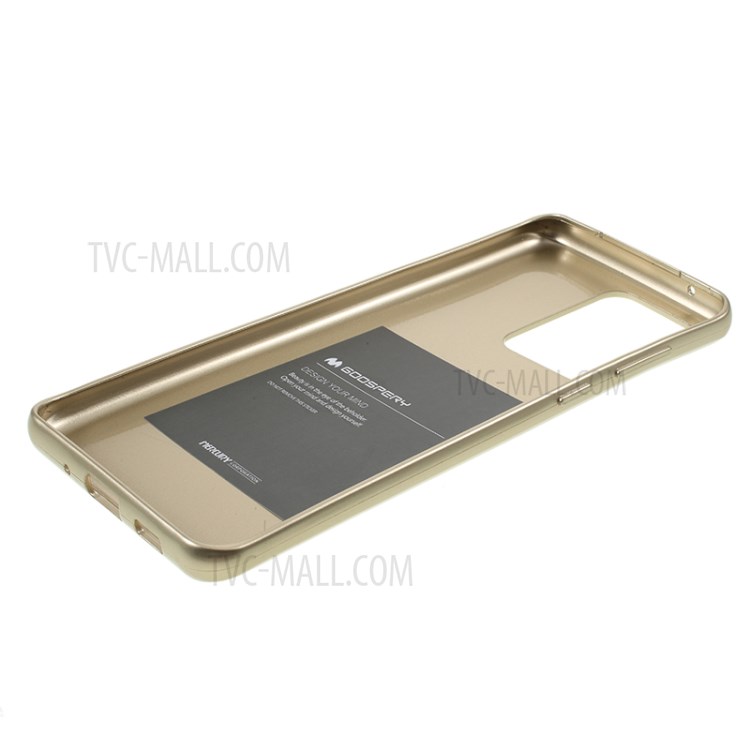 MERCURY GOOSPERY Flash Powder TPU Case Phone Shell for Samsung Galaxy S20 Ultra - Gold-5