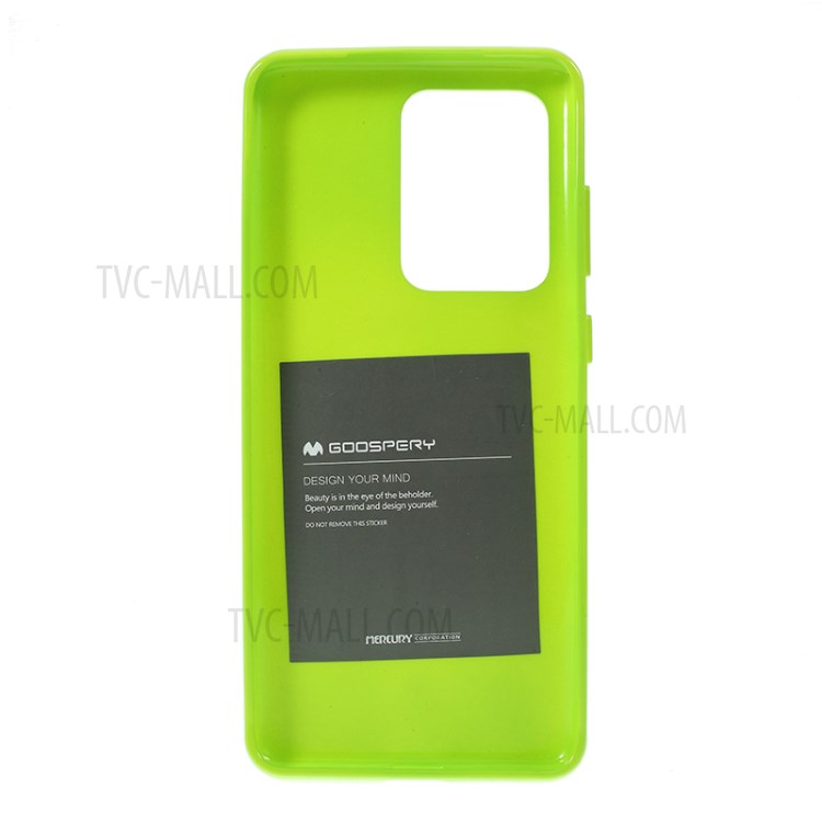 MERCURY GOOSPERY Flash Powder TPU Case Phone Shell for Samsung Galaxy S20 Ultra - Green-3