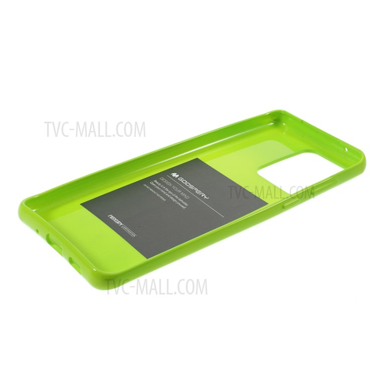MERCURY GOOSPERY Flash Powder TPU Case Phone Shell for Samsung Galaxy S20 Ultra - Green-5