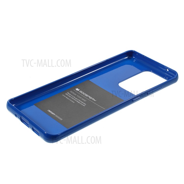 MERCURY GOOSPERY Flash Powder TPU Case Phone Shell for Samsung Galaxy S20 Ultra - Dark Blue-5