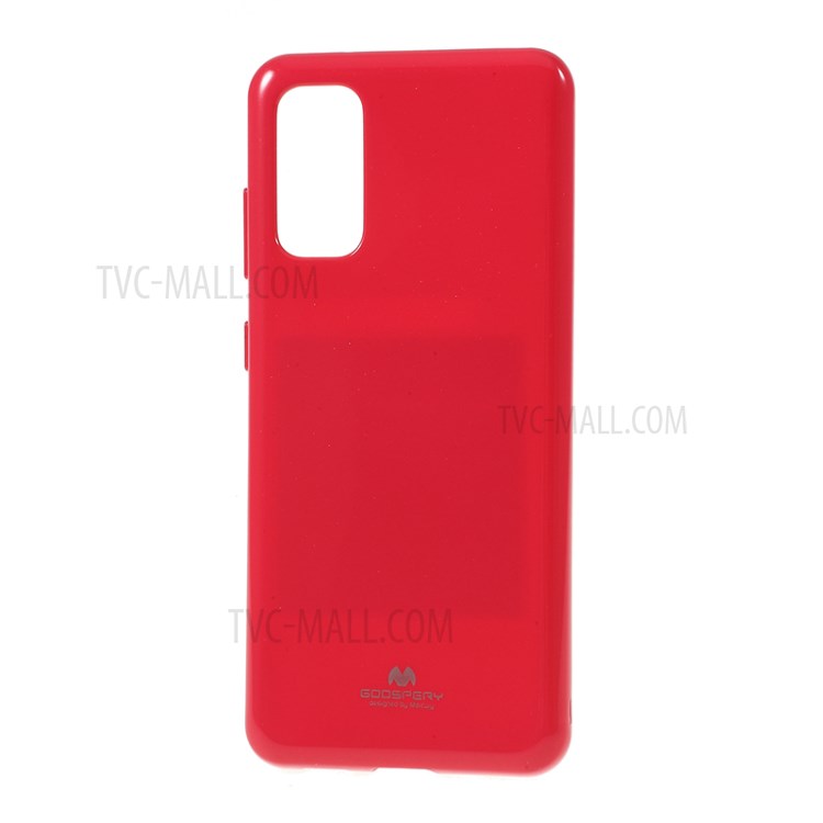 MERCURY GOOSPERY Flash Powder TPU Case Phone Shell for Samsung Galaxy S20 - Red-2