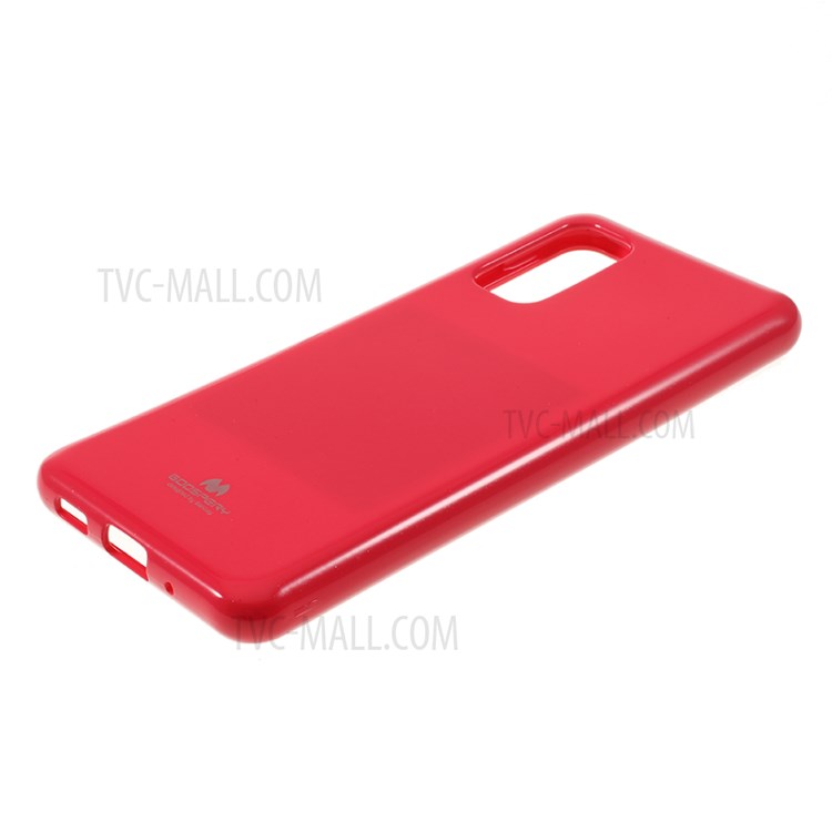 MERCURY GOOSPERY Flash Powder TPU Case Phone Shell for Samsung Galaxy S20 - Red-4