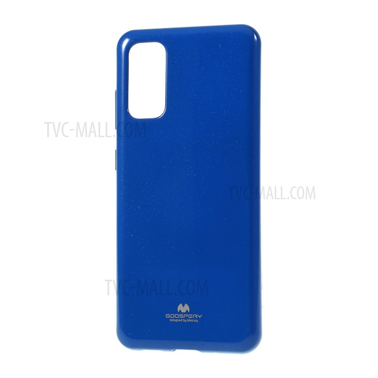 MERCURY GOOSPERY Flash Powder TPU Case Phone Shell for Samsung Galaxy S20 - Dark Blue-2