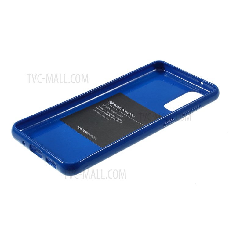 MERCURY GOOSPERY Flash Powder TPU Case Phone Shell for Samsung Galaxy S20 - Dark Blue-5