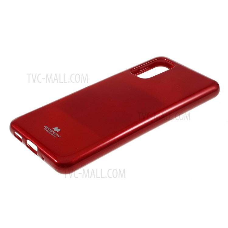 MERCURY GOOSPERY Flash Powder TPU Case Phone Shell for Samsung Galaxy S20 - Wine Red-4