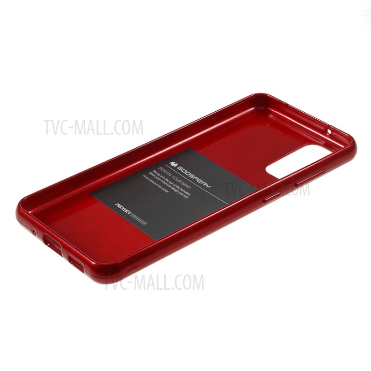 MERCURY GOOSPERY Flash Powder TPU Case Phone Shell for Samsung Galaxy S20 - Wine Red-5