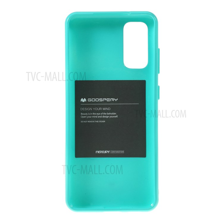 MERCURY GOOSPERY Flash Powder TPU Case Phone Shell for Samsung Galaxy S20 - Baby Blue-3