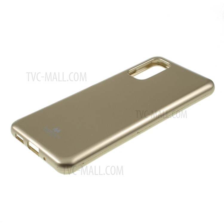 MERCURY GOOSPERY Flash Powder TPU Case Phone Shell for Samsung Galaxy S20 - Gold-4