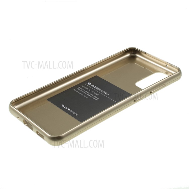 MERCURY GOOSPERY Flash Powder TPU Case Phone Shell for Samsung Galaxy S20 - Gold-5