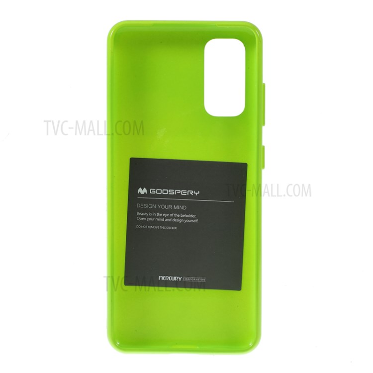 MERCURY GOOSPERY Flash Powder TPU Case Phone Shell for Samsung Galaxy S20 - Green-3