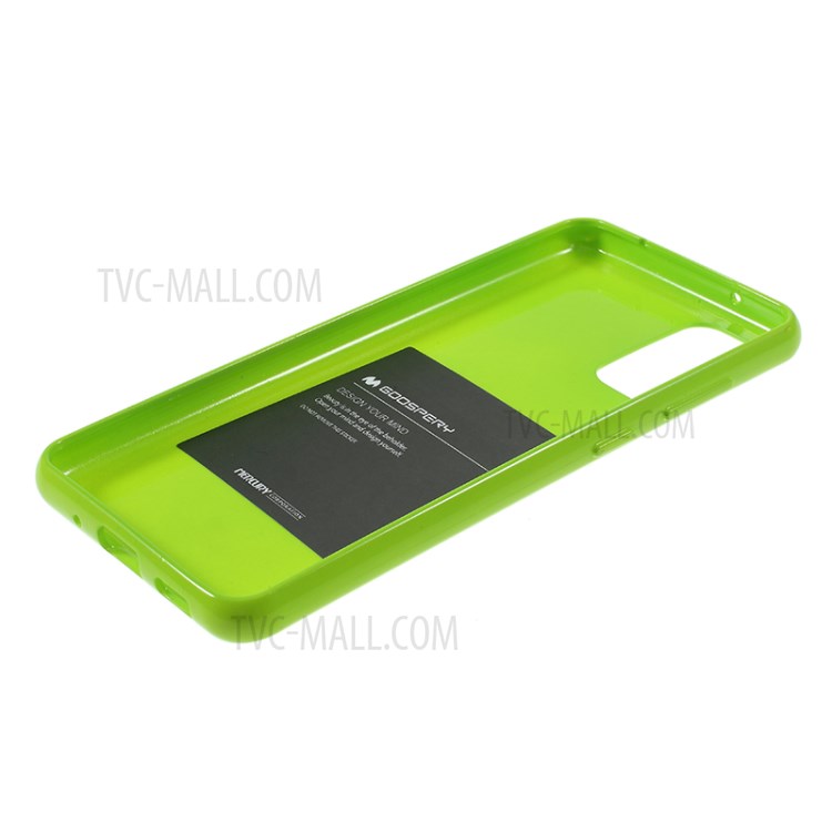 MERCURY GOOSPERY Flash Powder TPU Case Phone Shell for Samsung Galaxy S20 - Green-5