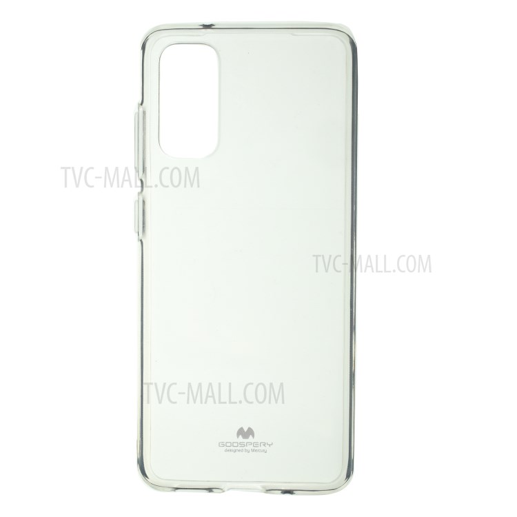 MERCURY GOOSPERY Flash Powder TPU Case Phone Shell for Samsung Galaxy S20 - Transparent-1