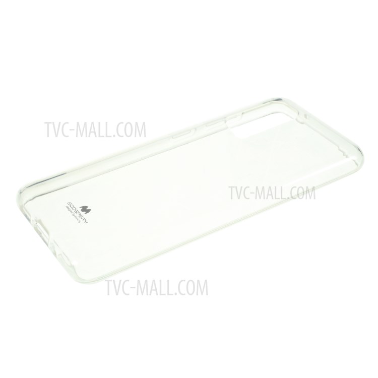 MERCURY GOOSPERY Flash Powder TPU Case Phone Shell for Samsung Galaxy S20 - Transparent-4