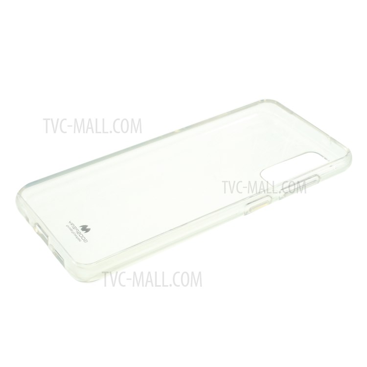 MERCURY GOOSPERY Flash Powder TPU Case Phone Shell for Samsung Galaxy S20 - Transparent-5