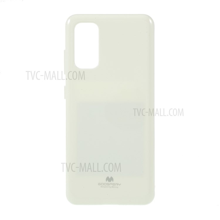MERCURY GOOSPERY Flash Powder TPU Case Phone Shell for Samsung Galaxy S20 - White-1