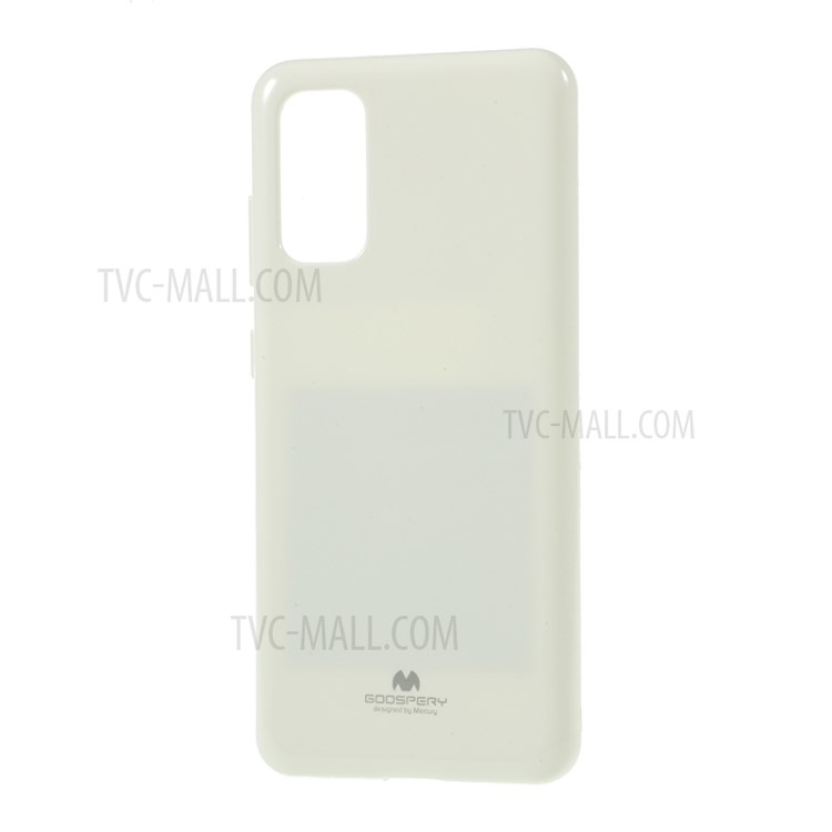 MERCURY GOOSPERY Flash Powder TPU Case Phone Shell for Samsung Galaxy S20 - White-2