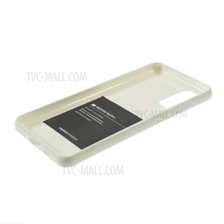 MERCURY GOOSPERY Flash Powder TPU Case Phone Shell for Samsung Galaxy S20 - White-5