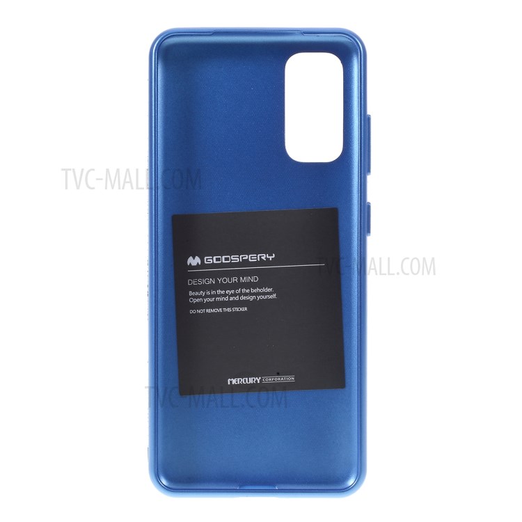MERCURY GOOSPERY i JELLY TPU Soft Casing Shell for Samsung Galaxy S20 - Blue-3