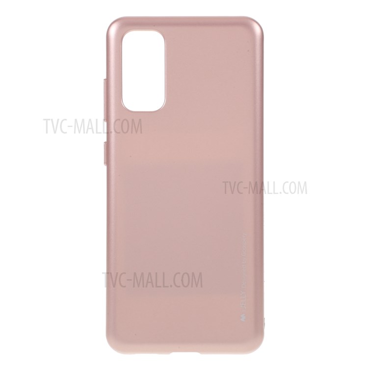 MERCURY GOOSPERY i JELLY TPU Soft Casing Shell for Samsung Galaxy S20 - Rose Gold-1