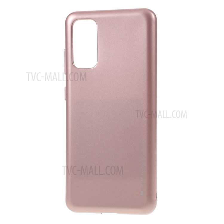 MERCURY GOOSPERY i JELLY TPU Soft Casing Shell for Samsung Galaxy S20 - Rose Gold-2