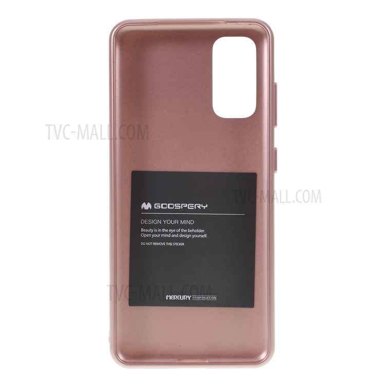 MERCURY GOOSPERY i JELLY TPU Soft Casing Shell for Samsung Galaxy S20 - Rose Gold-3