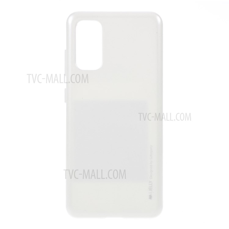 MERCURY GOOSPERY i JELLY TPU Soft Casing Shell for Samsung Galaxy S20 - White-1