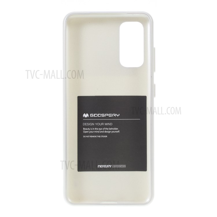 MERCURY GOOSPERY i JELLY TPU Soft Casing Shell for Samsung Galaxy S20 - White-3
