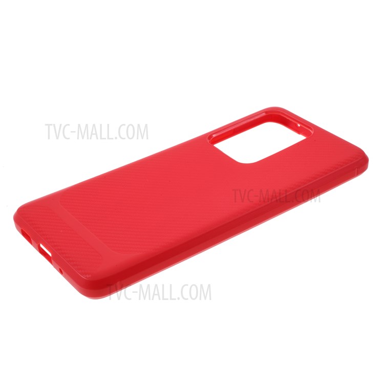 Anti-slip TPU Soft Mobile Phone Case for Samsung Galaxy S20 Ultra - Red-4