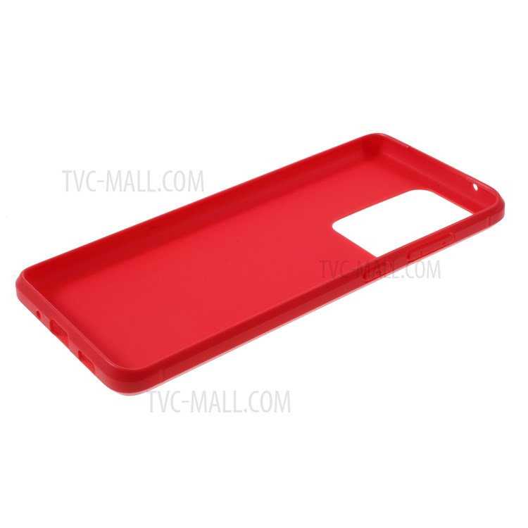 Anti-slip TPU Soft Mobile Phone Case for Samsung Galaxy S20 Ultra - Red-5