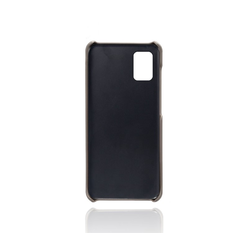 KSQ PU Leather Coated PC Covering with Double Card Slots for Samsung Galaxy A51 - Grey-2