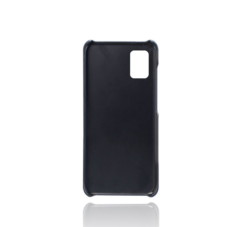 Двойные Слоты KSQ Double Card Ceather Cathed Cover PC Case Для Samsung Galaxy A71 A715 - Синий