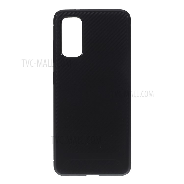 Anti-slip TPU Flexible Mobile Phone Case for Samsung Galaxy S20 - Black-1